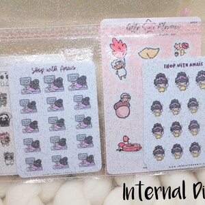 Glitter Pvc XL Planner and Bag Organizer with pockets and zip/Planner Accessories image 5