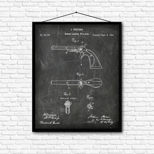 May include: Black and white patent drawing of a breech-loading firearm. The drawing shows the firearm from different angles. The patent number is 44,123 and the patent date is September 6, 1864. The inventor is J. Stevens.