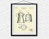 Coffee Pot Patent Print - 1916 - Poster Wall art Illustration Print Art Home Decor Vintage Patent - SKU 0211