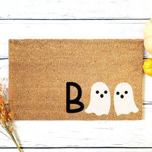 Halloween Doormat, Boo Ghost Welcome Mat, Halloween Door Mat, Halloween Home Decor Decorations, Fall Decor, Autumn, Cute Doormat