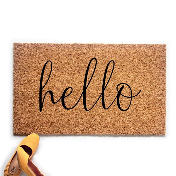Hello Doormat Etsy