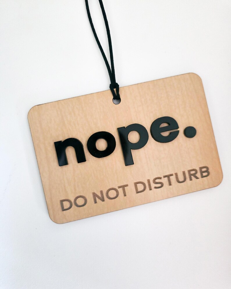 Unique Do Not Sign Custom Reversible Door Sign - Engraved Do Not Disturb Sign With 3D ...