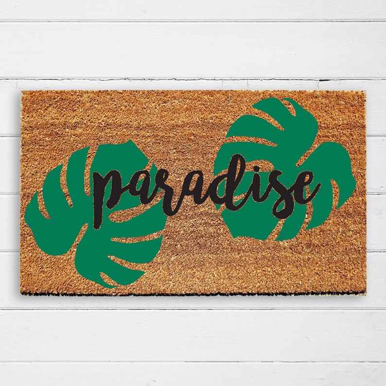 Paradise Doormat Welcome Mat Door Outdoor Rug Image 0