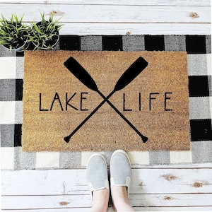 Lake Life Doormat | Lake House Decor | Summer Decor | Housewarming Gift