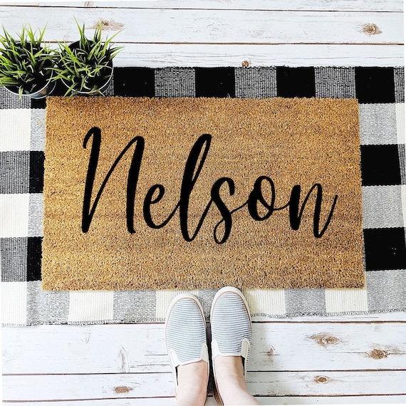 Welcome Mat, Personalized Doormats, Housewarming Gift, Home Decor, Front  Door, Home Doormat, Last Name Door Mat, Custom Door Mats, Outdoor 