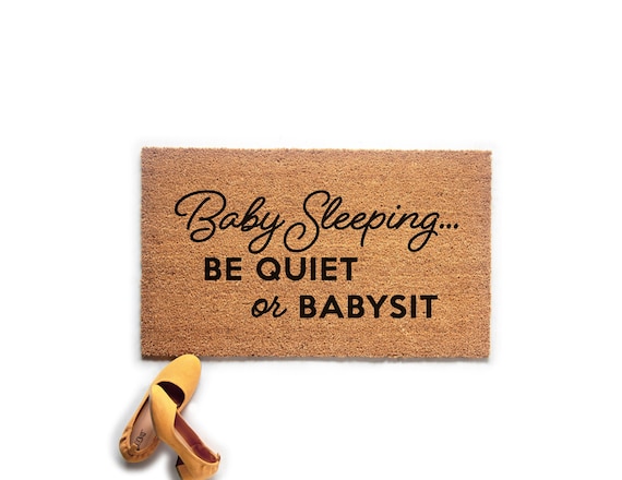 Baby Shower Gift Outdoor Rug Front Door Mat Baby Sleeping Doormat NATURAL COIR, 24x36 Sleeping Baby Doormat Cute Doormat Sleeping Baby Sign Welcome Mat Baby Shower Gift Outdoor Rug Front Door Mat Baby Sleeping Doormat NATURAL COIR, 24x36 Sleeping Baby Doormat Cute Doormat Sleeping Baby Sign Welcome Mat