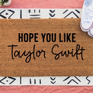 Hope You Like Custom Door Mat, Funny Personalized Welcome Mat, Housewarming Gift, Front Door Mat, Outdoor Rug, Christmas Gift