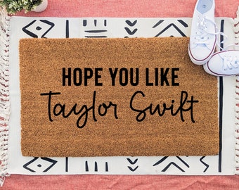 Hope You Like Custom Door Mat, Funny Personalized Welcome Mat, Housewarming Gift, Front Door Mat, Outdoor Rug, Christmas Gift