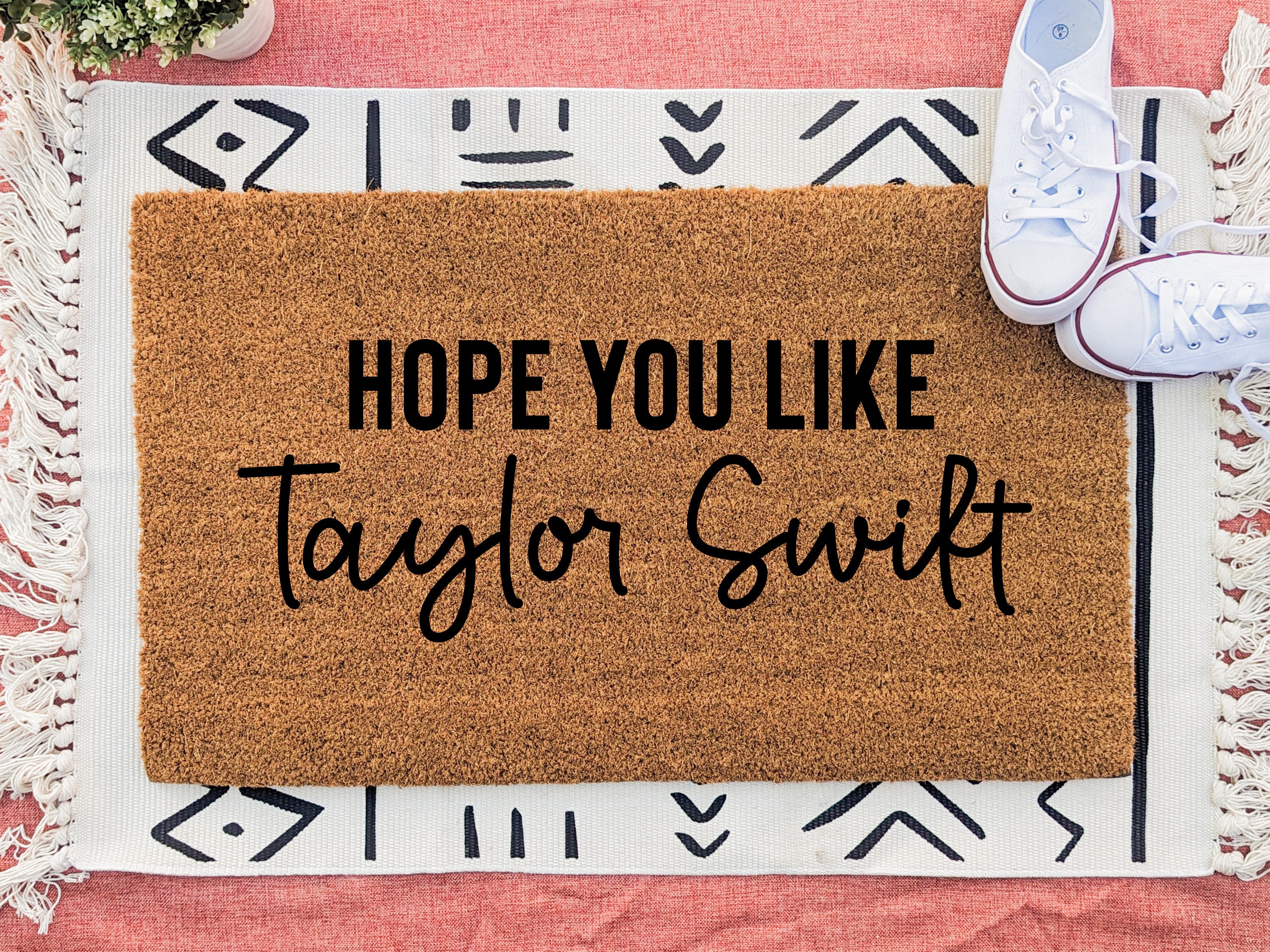 Barnyard Designs 'Oh Hello, See Ya' Doormat Welcome Mat for