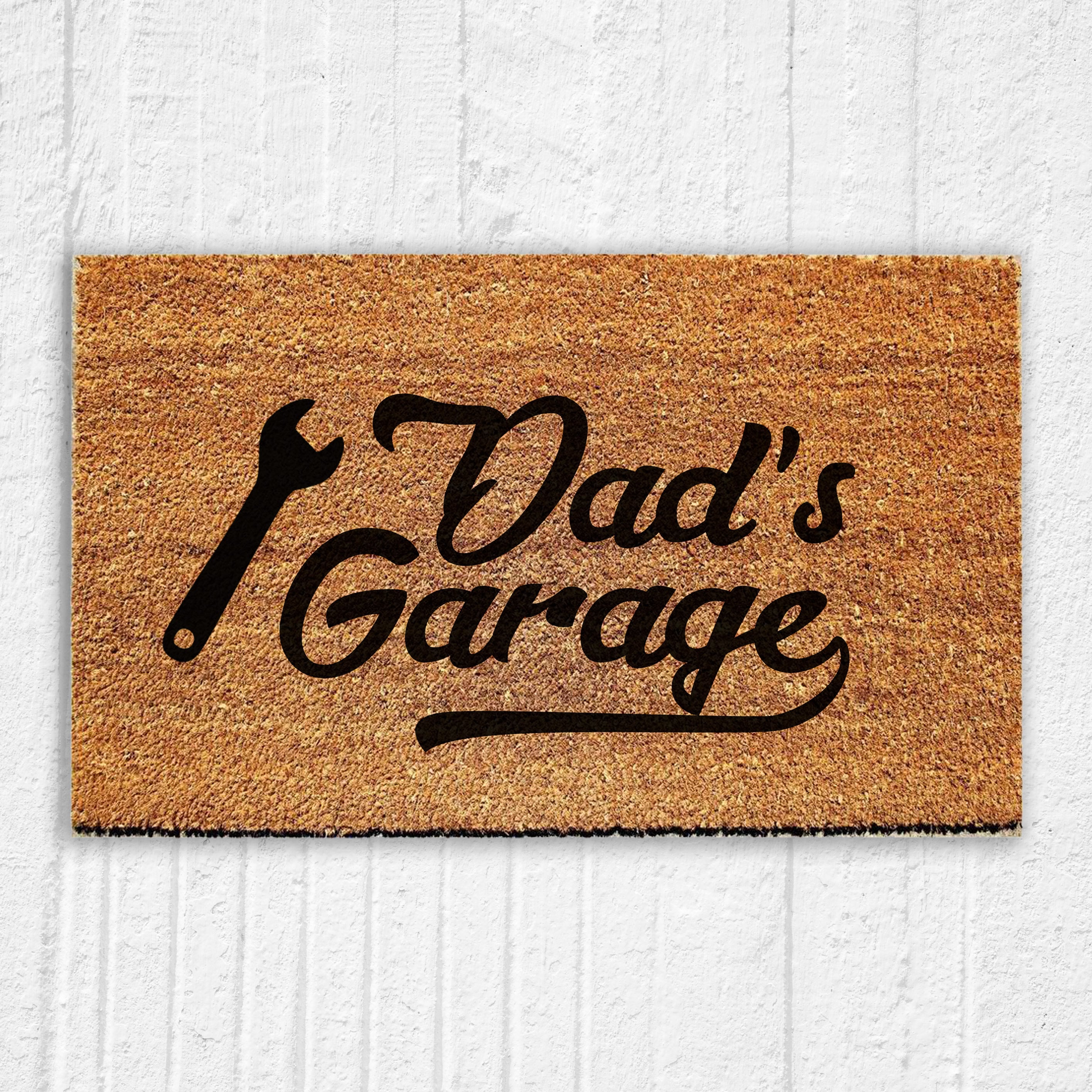Dad's Garage Doormat Father's Day Gift for Dad Etsy