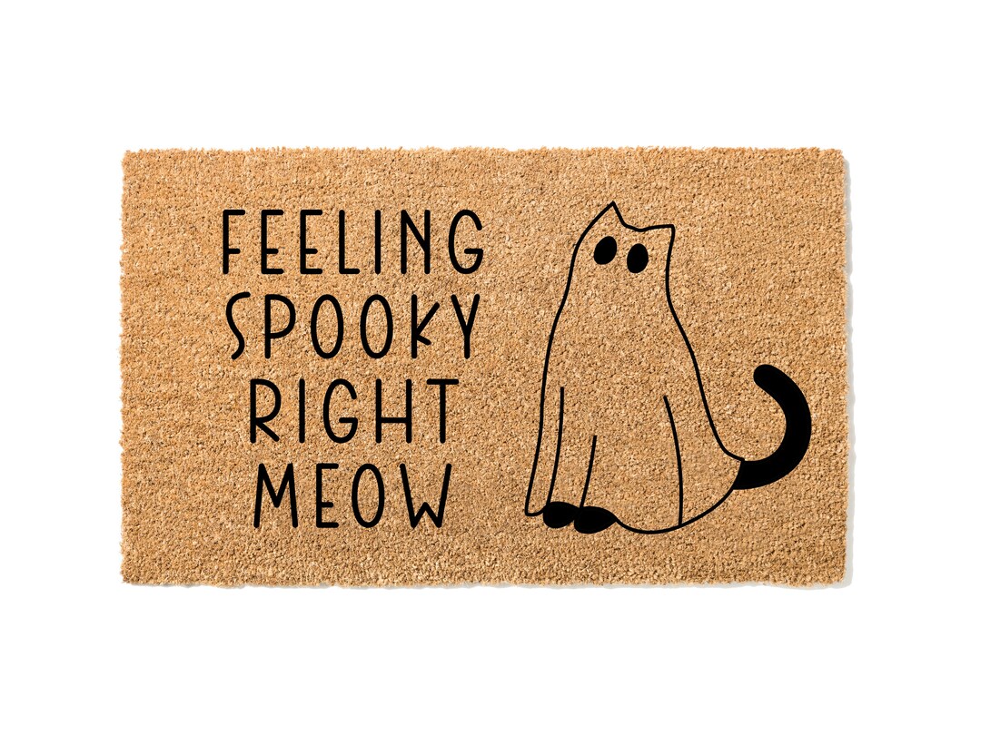 Scaredy Cats Welcome Door Mat