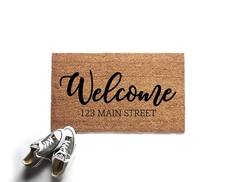 Custom Doormat Address Mat Closing Gift New Etsy