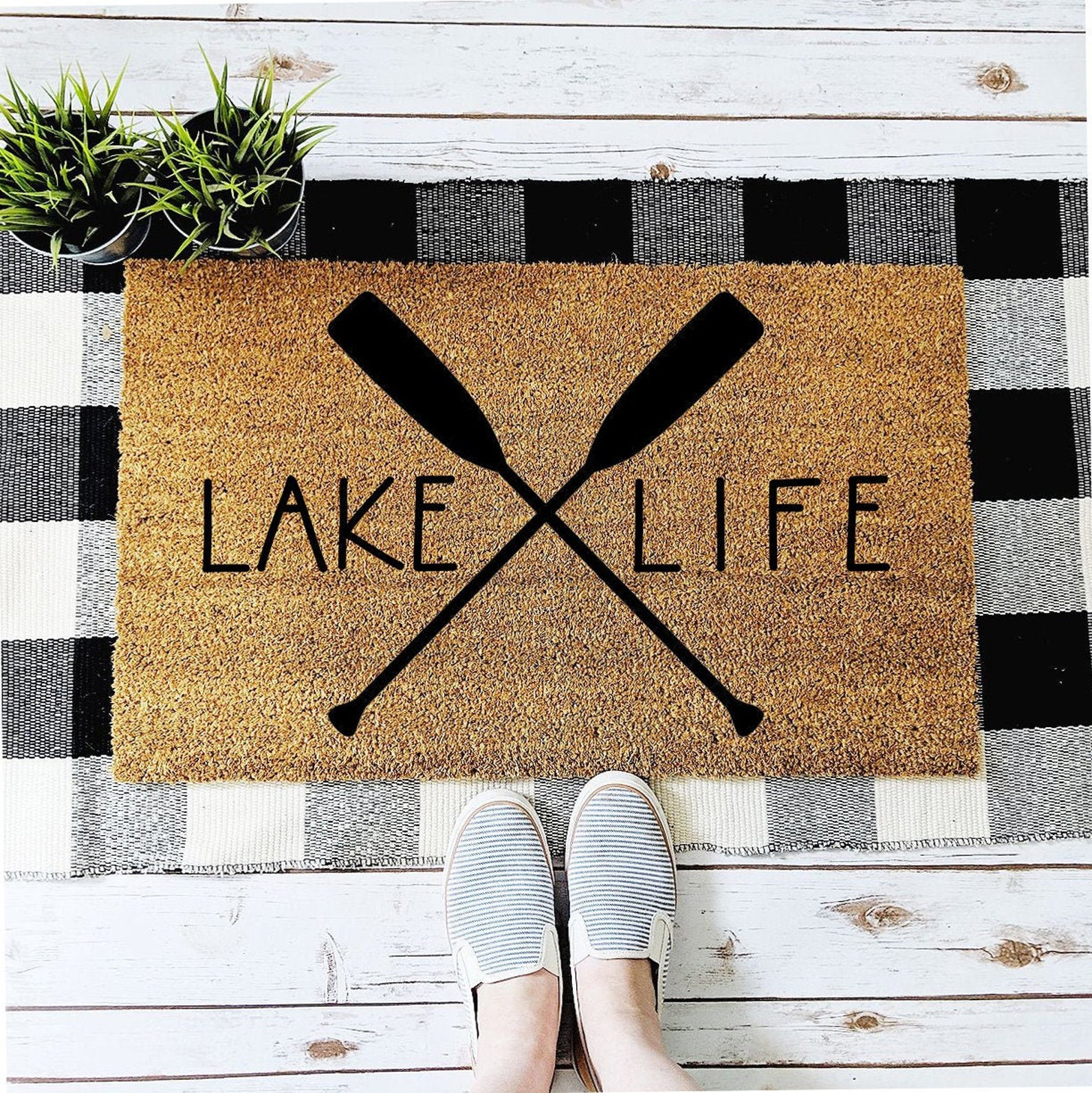 Lake Life Doormat Lake House Decor Summer Decor | Etsy