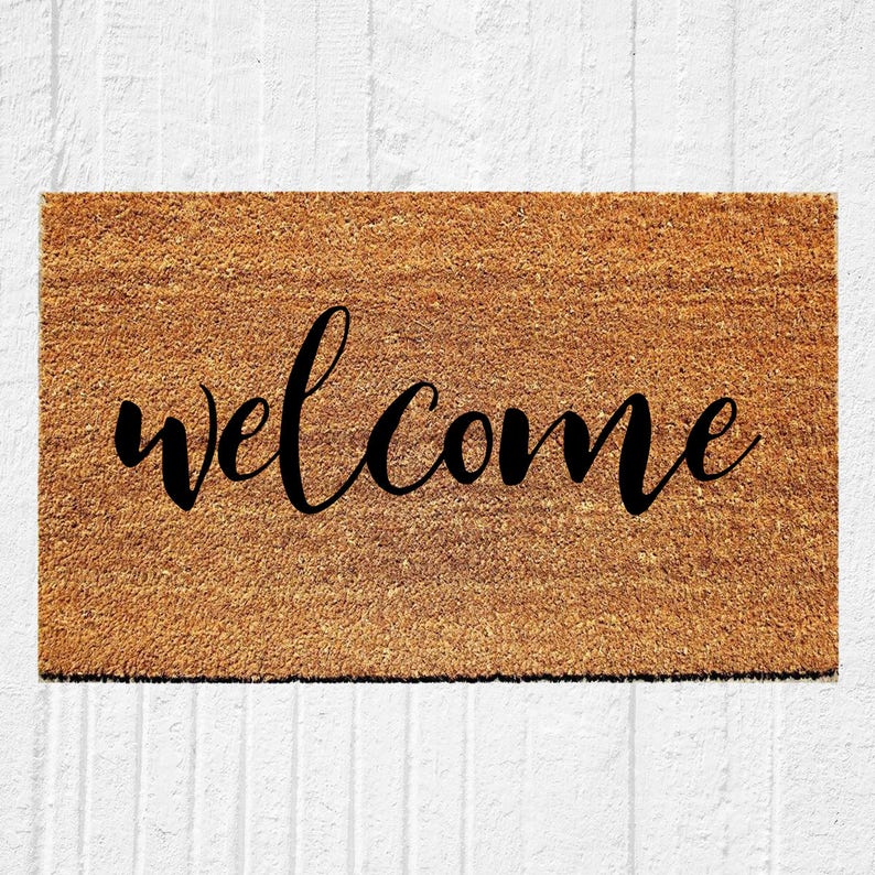 Rustic Doormat Mat Custom Doormat Etsy