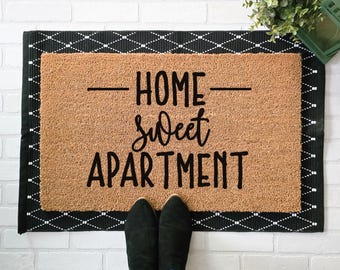Home Sweet Apartment Doormat – Cute Coir Welcome Mat for Apartment Entryway, Housewarming Gift Idea