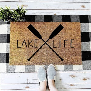 Lake Life Doormat | Lake House Decor | Summer Decor | Housewarming Gift