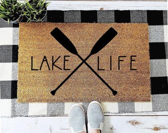 Lake Life Doormat | Lake House Decor | Summer Decor | Housewarming Gift