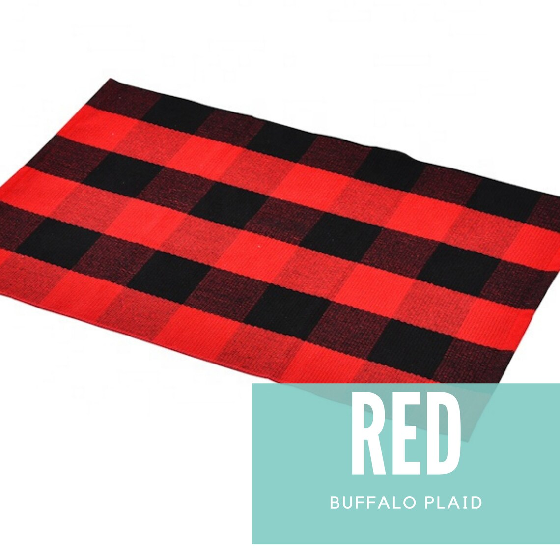 Layered Doormat Rug Buffalo Check Plaid Rug Stripe Rug Etsy