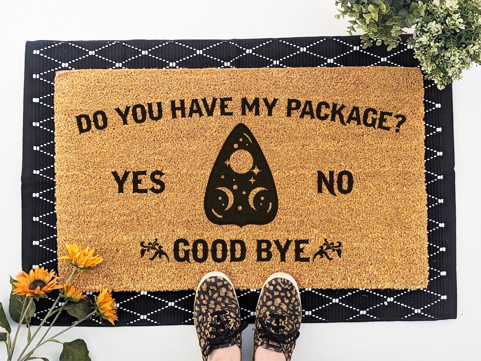 Image of Halloween Ouija Board Doormat
