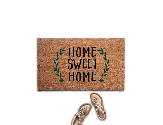 Home Sweet Home Doormat Welcome Mat Custom Doormat Outdoor Doormat Cute Doormat Wedding Gift Housewarming Gift Uo11hmshm101