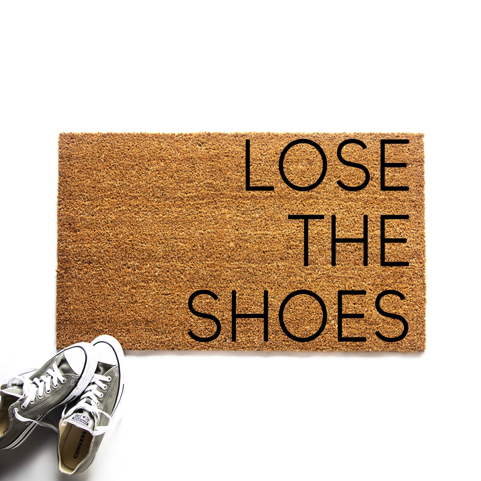 Lose the Shoes Doormat Housewarming Gift Please Remove Etsy