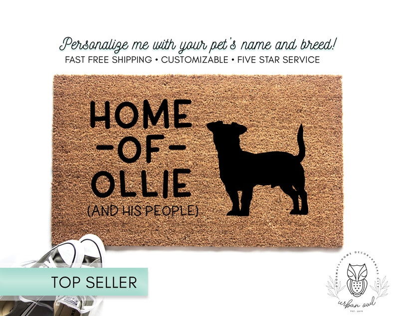 personalized dog doormats