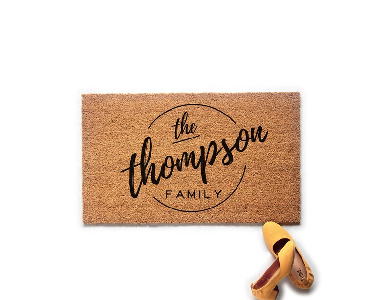 Custom Doormat Housewarming Gift Personalized Family Gift Last Name Welcome Mat Closing Gift Wedding Gift Idea Uo11pfaml102