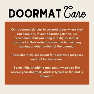 Home Sweet Home Doormat Welcome Mat Custom Doormat Outdoor Doormat Cute Doormat Wedding Gift Housewarming Gift UO11HMSHM101 image 4