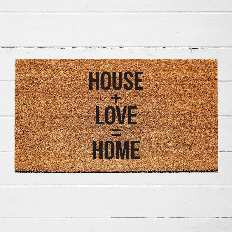House Love Home Doormat Welcome Door Mat Front Image 0