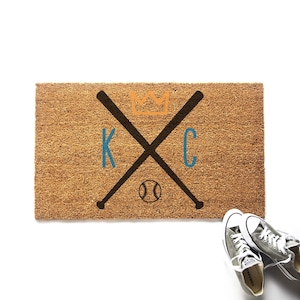 Kansas City Royals Doormat | Welcome Mat | Baseball Gift | Baseball Decor | Sports Fan Gift | Sports Team Decor | KC Royals | UO11KCRYL101