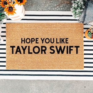 Hope You Like Custom Door Mat, Funny Personalized Welcome Mat, Housewarming Gift, Front Door Mat, Outdoor Rug, Christmas Gift
