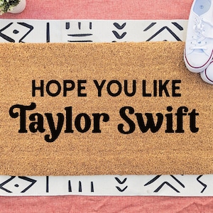 Hope You Like Custom Funny Door Mat, Funny Doormat, Funny Welcome Mat, Housewarming Gift, Front Door Mat, Outdoor Rug, Personalized Gift