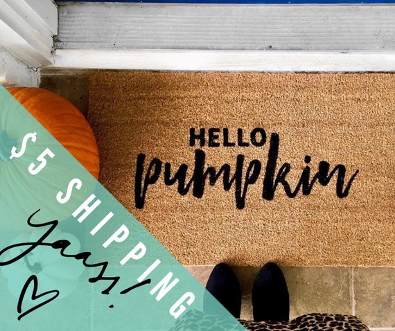 Hello Pumpkin Doormat