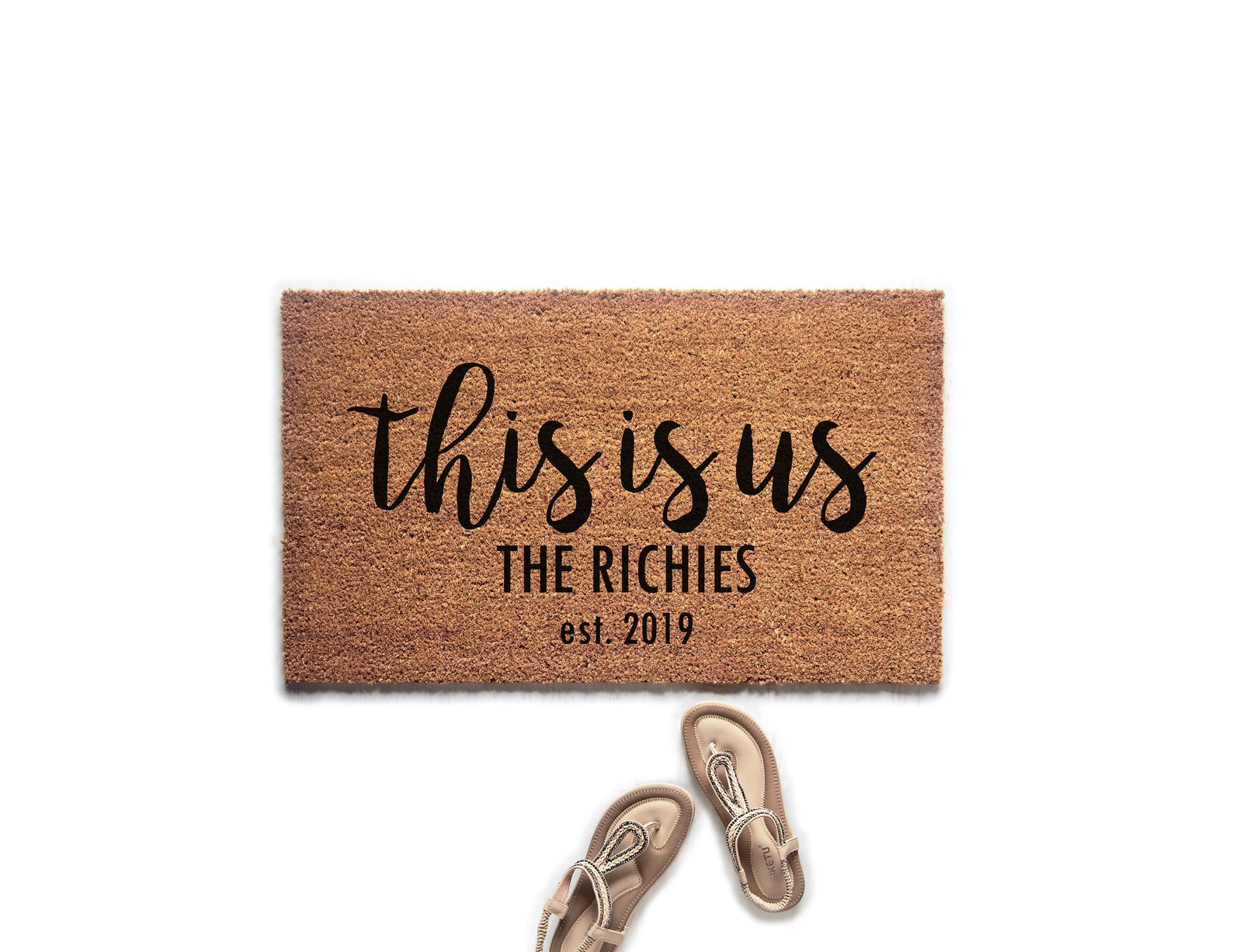 Personalized This is Us Doormat Custom Doormat Etsy