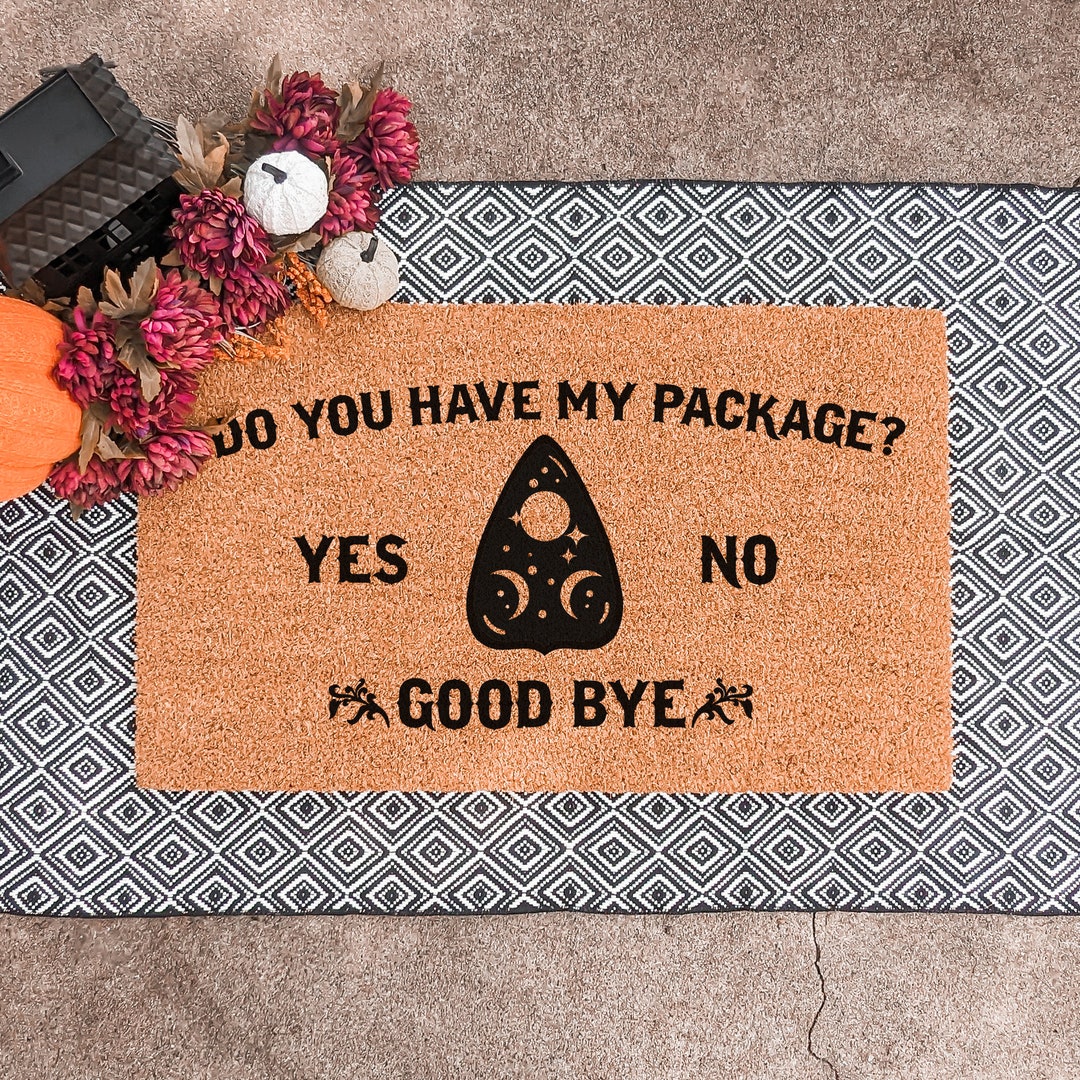 Funny Halloween Doormat Ouija Board Mat Witchy Door Etsy