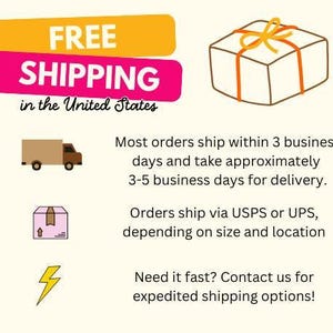 The image is an advertisement for free shipping in the United States, featuring icons representing different shipping methods and a large text box with the text "FREE SHIPPING in the United States".