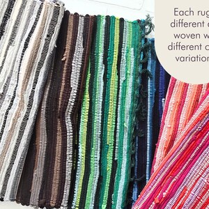 Colorful Boho Rugs, Woven Outdoor Rug, Layering Rug, Boho Decor, Fringe Accent Rug image 2