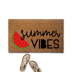 Summer Watermelon Doormat, Summer Vibes Welcome Mat, Summer Decor, Cute Doormat, Housewarming Gift