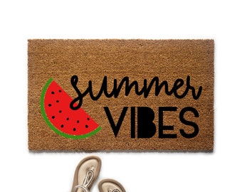 Summer Watermelon Doormat, Summer Vibes Welcome Mat, Summer Decor, Cute Doormat, Housewarming Gift