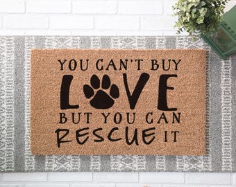 Bageyou - Zerbino personalizzato con nome di cane con scritta My Love Dog Lhasa Apso Welcome Mat Not Need to Knock I Know You're Here 23,6 x 15,7