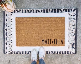 Personalized Doormat, Couples Gift, Personalized Gift, Gift for Newlyweds, Wedding Gift, Housewarming Gift, Custom Door Mat, Welcome Mat