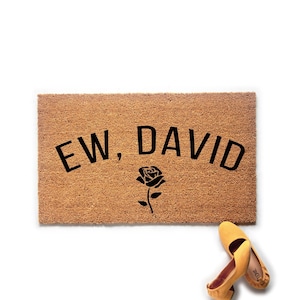Ew, David Funny Doormat | David Rose | Rose Apothecary afbeelding 1