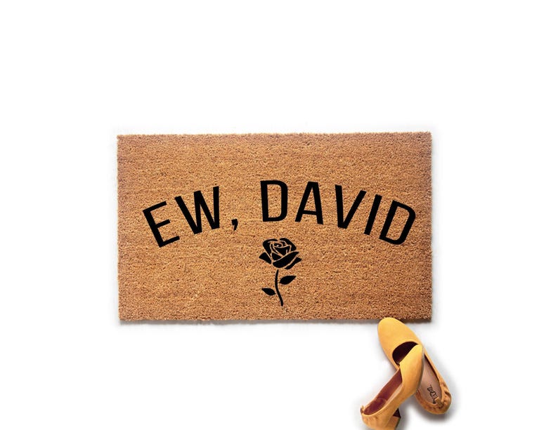 Ew, David Funny Doormat | David Rose | Rose Apothecary afbeelding 1