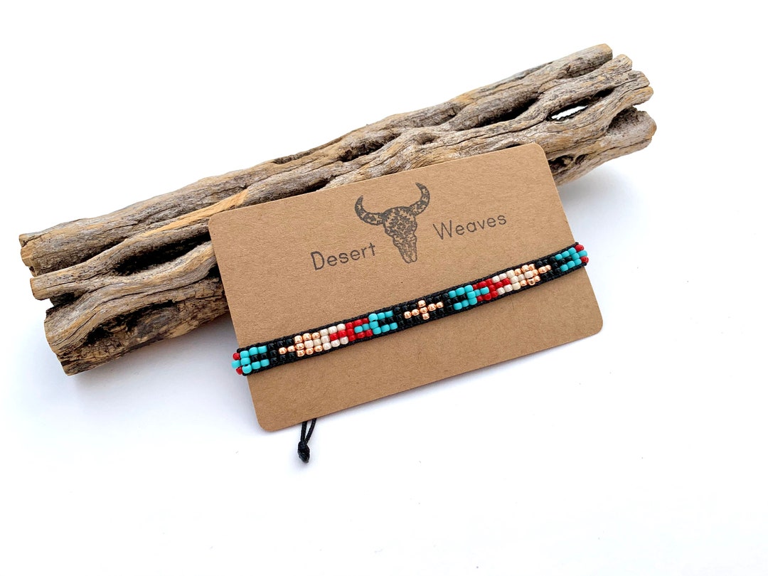 Seed Bead Bracelet Southwestern Beaded Bracelets Boho Desert - Etsy