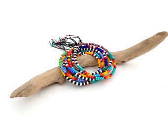 Seed bead bracelet, southwestern style bracelet, beaded stacking bracelets, boho western festival bracelet, unisex jewelry, desert vibes