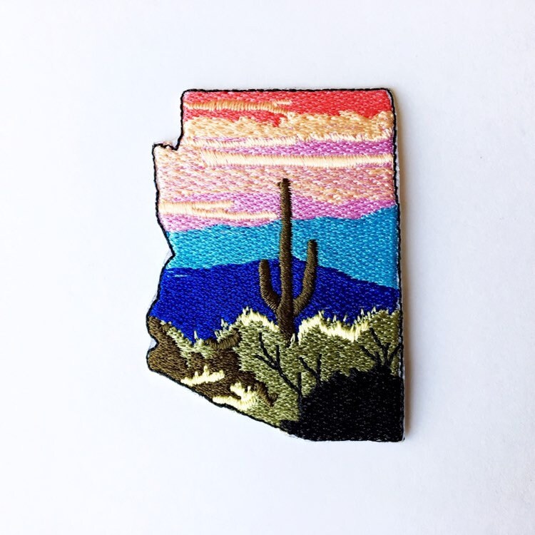 Cactus Patch arizona patch Saguaro Iron on patch tribal Etsy