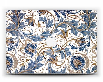 MacBook case MacBook Pro 16 MacBook Air M1 case floral Macbook Air M2 case sheet blue MacBook Pro 14 Macbook Pro M1 case hard MacBook Pro