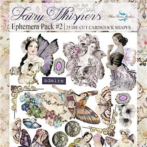 Blue Fern Fairy Whispers Ephemera #2 - Blue Fern Studios Ephemera - Fairy Whispers Ephemera Shapes - Fairy Whispers Collection - 32-099