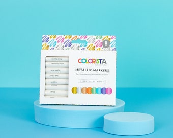 Colorista Essential Metallics Paint Marker - Acrylic Paint Markers - Colorista Paint Marker - 2mm Bullet Tip Marker - 42-021