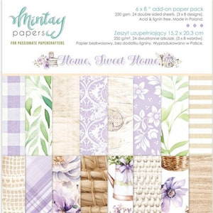 Mintay 6x8 Home Sweet Home Cardstock - Double Sided Paper - 6x8 Cardstock - Card Stock Paper - Home Sweet Home Collection - 27-502